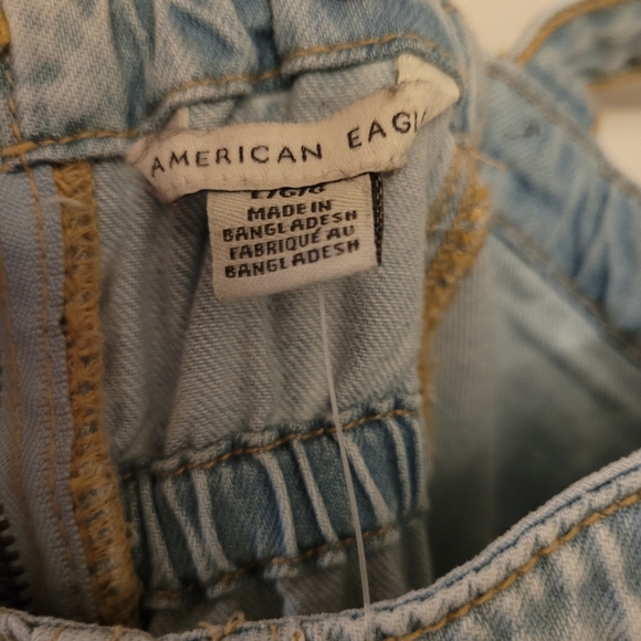 American Eagle Denim Jean Ruffled Layered Dress - Picture 9 of 9